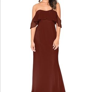 Brideside Bridesmaid Off the shoulder dress